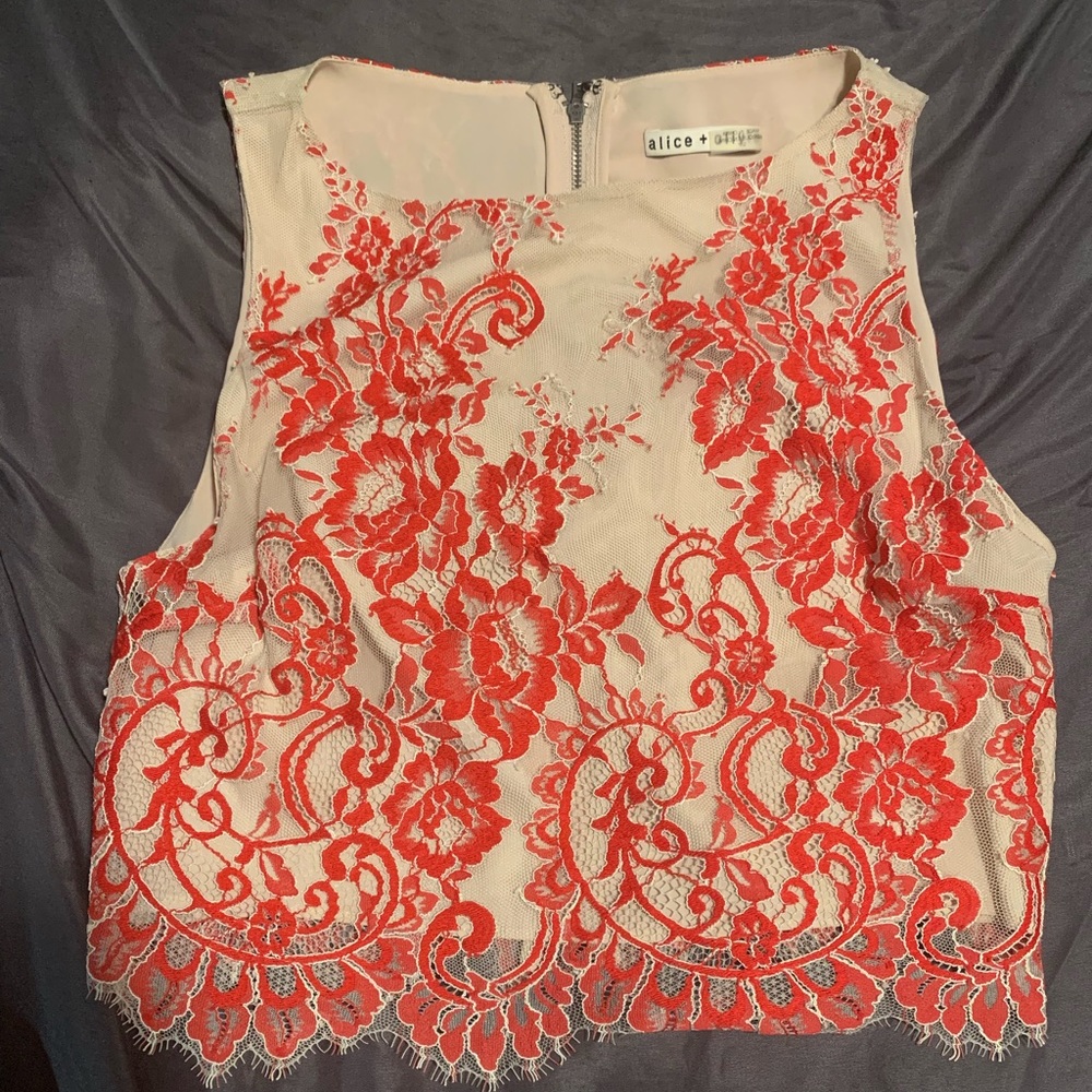Embroidered Lace Top